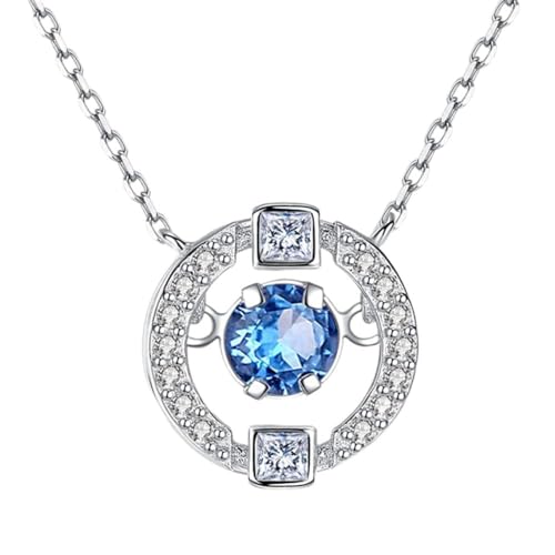 Colliers de couleur 925 avec pendentif diamant et pierres précieuses topaze