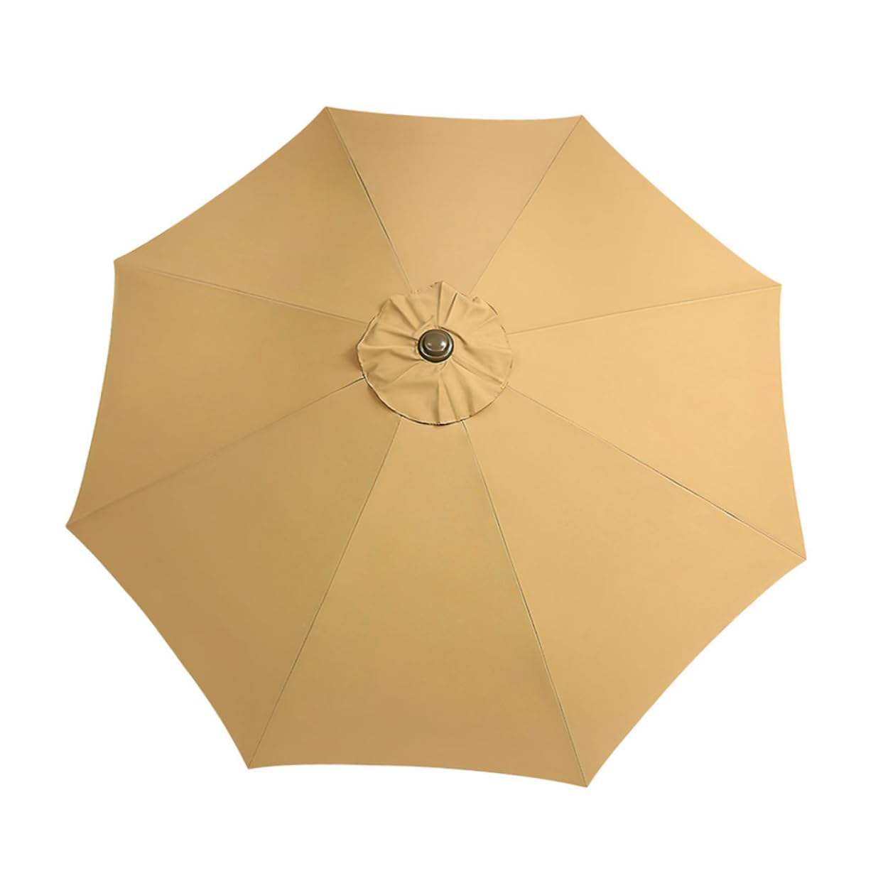 KOMBIUDA Patio Umbrella Replacement Canopy Rainproof Fabric for Outdoor Use Sunshade Cover for Garden and Backyard Compatible with Ribs Umbrellas