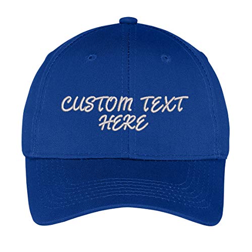 INK STITCH Kids Youth YCP80 Custom Stitching Design Your Own Cotton Baseball Caps (Kids Royal)