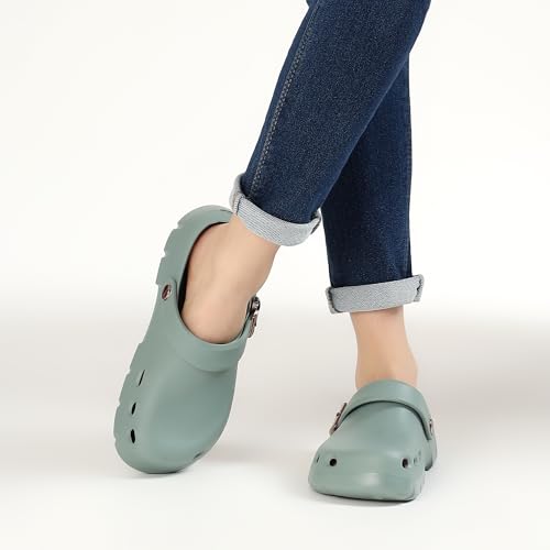Image of CASSIEY Slip on Sandals Women Comfortable EVA Closed Toe Clogs