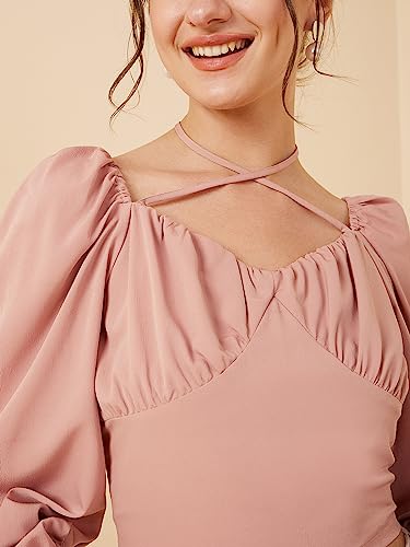 Image of Rare Women's Solid Slim Fit Blouse