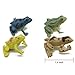 Kvvdi 12 Pcs 1.4 Inch Small Colorful Plastic Poison Dart Frogs Rainforest Animals Frog Toys