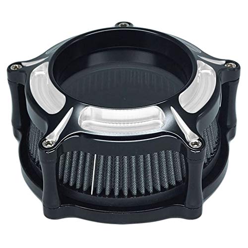 Air Intake See Through Cleaner Venturi Filter System Kit Cnc Chrome For Harley Touring Street Glide 2008 - 2016 Softail 2016 - 2017 Fitment - C (Gray) #TOP2