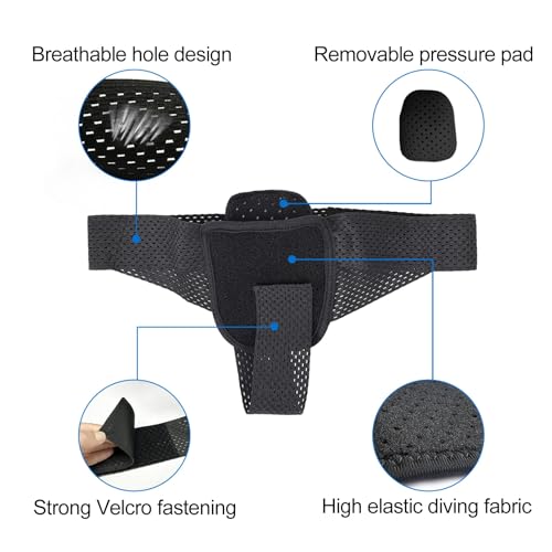 Faja de soporte para hernia inguinal médica ajustable miniatura 6
