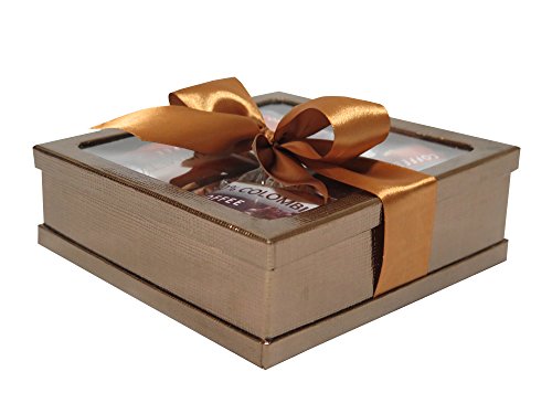 Gourmet Coffee Gift Set - Coffee Gift Basket - Coffee Lovers Gifts - Coffee Gift Set - Best Coffee Gift (Gold)