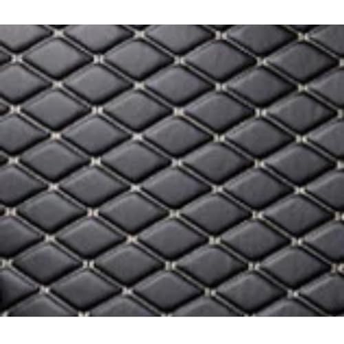 Tapis de coffre en cuir pour Skoda Octavia 2020-2023 - Fil noir beige