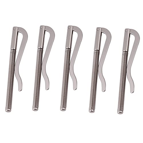 5 Pcs Money Spring, Pince A Billets Fermasoldi Clip DIY Tool for Bifold Leather Wallet Purse Credit Card Holder