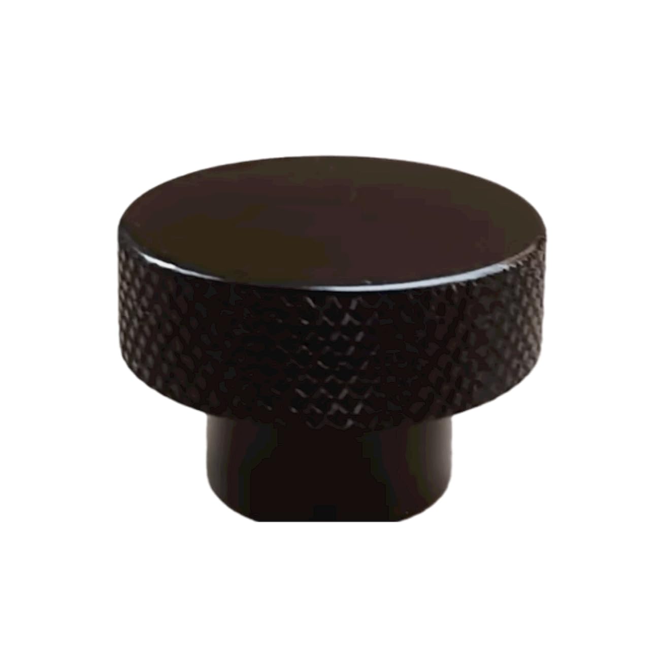 CHANCS Manivelle en alliage d'aluminium 50mm OD 8mm alésage moletage noir Manivelle pour plate-forme de déplacement de glissière Poignée