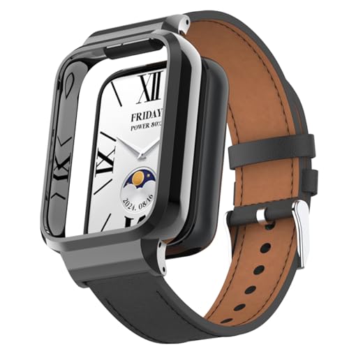 [ULIGADUO] �ی�t���[����̌^�E�H�b�`�o���h �݊���For Xiaomi Smart Band 9 Pro�X�}�[�g�E�H�b�`�p �����x���g 18������ �X�[�p�[�\�t�g���U�[�X�g���b�v �z���C�g/�u���b�N/�u���E��/�u���[ (�u���b�N)