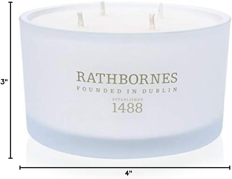 White Pepper, Honeysuckle and Vertiver Scented Candle Four-Wick Luxury Candle 390g
