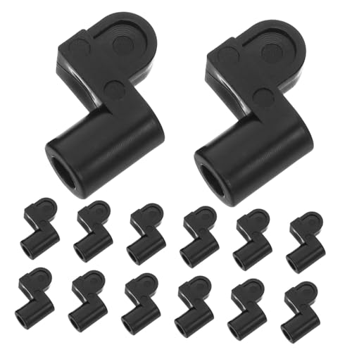 Alipis 24pezzi Clip Per Zanzariera in Nera Con Viti Per Sostituzione Finestre Camper e Installazione Zanzariere Resistente Alle Intemperie e Compatibile Con Vari Spessori Di Telaio