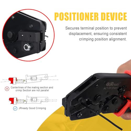 Image of JRready 3.0 /4.2mm Pitch Two Types 2 4 6 8 Circuits Male & Female Receptacle Plug Connector Kit with Crimp Tool,Compatible with Molex Micro-Fit 3.0 and Mini-Fit Jr Connector,Free Hanging,ST6492