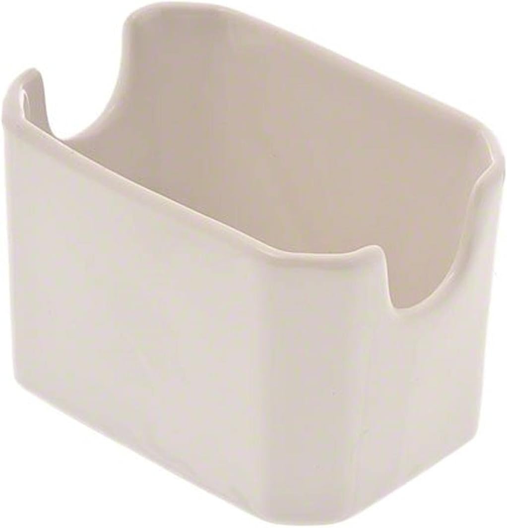 HIC Kitchen Sugar Packet Holder, Fine White Porcelain Sugar Packet Holders