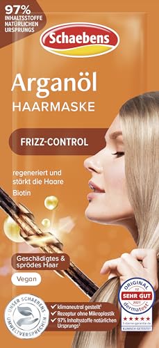 Schaebens Maschera per capelli con olio di argan – Frizz-Control – per capelli danneggiati e fragili VEGAN