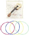 Ukulele Strings Set 4 Pcs/Set Colorful Nylon Strings Replacement Part Accessory for Ukulele A-1st E-2nd G-4th