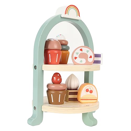 Service à thé en bois Rengue avec support à gâteaux pour enfant