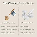 Vove Bamboo Dish Brush Set image 5