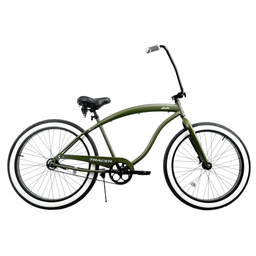 Bicicleta Tracer Avalon Playera Verde de 26 pulgadas, 1 velocidad, para adultos miniatura 1