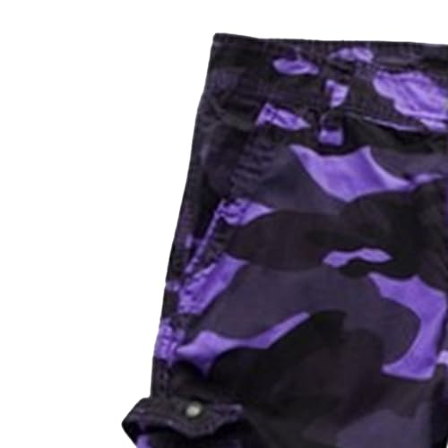 Shorts cargo casual hombre con cierre y bolsillos miniatura 3