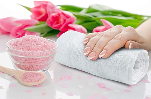 Textila Cotton White Salon Towels Size 16X26 Inches Hand Towels Super Soft And Quick Dry Towel For Facial | Gym | Salon | Spa And Home Use Towels Pack Of 24 Bulk Hand Towels #TOP7