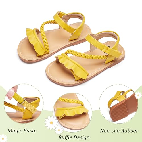 Image of GINFIVE Toddler Girls Sandals Girls Toddler Sandals Little Girls Kids Shoes