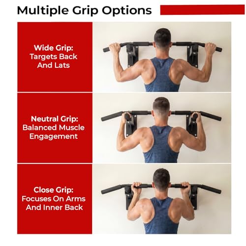Image of Lifelong Pull Up Bar Wall Mounted | 200kg Capacity| Foam Grip Pull Up Bar for Home | Gym Equipment for Home Workout| Triangle Support | Strong Wall Base| Home for Kids, Men & Women