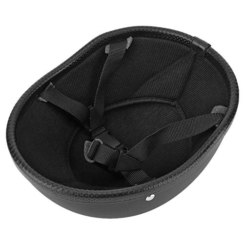 Casco-Duokon Casco moto, Casco moto Exquisite Men Retro Half Face Helmet Matte Black