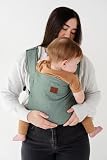 Happy! Original Baby Carrier – Lightweight Ergonomic Soft Structured Carrier for Newborns to Toddlers (7–45 lbs), Adjustable Fit, Breathable Linen, Front & Back Carry