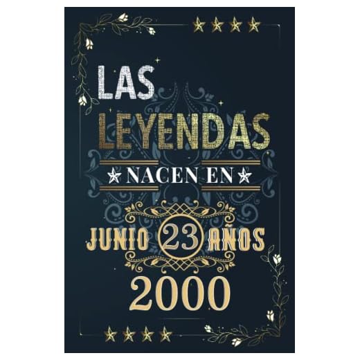 LAS LEYENDAS NACEN EN JUNIO EL AÑO 2000: 23 Aniversario Cuaderno personalizado 23 años regalos Feliz 2000 cumpleaños ideas de regalos