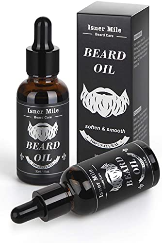 Isner Mile 2 Pack Beard Oil for Men with Castor Oil Serum Conditioner Light Magic Scent, Natural Premium Beard Growth Oil to Cure Beard Itch, Soften, Moisturizing & Strengthen Mustache - Image 3