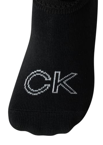 Calvin Klein Women's Socks - Comfort Cuff Sneaker Liner (6 Pack), Size 4-10, Black Logo 5