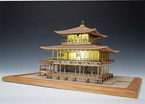 完成品＜ゴールド仕様＞ 木製建築模型 鹿苑寺・金閣（1/75）のサムネイル