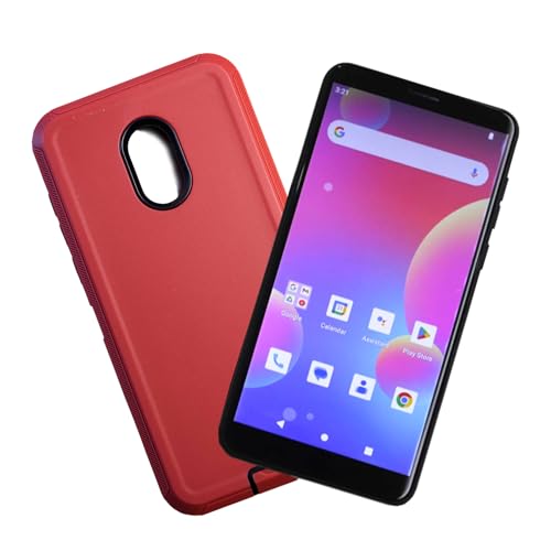 G-Mee Value Bundle Connect Pro with A Red Rugged Case | Safer Smartphone | 4GB RAM, 64GB Storage,...