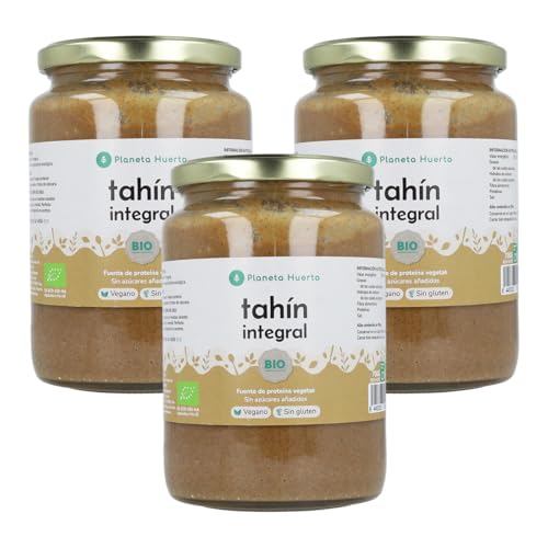 PLANETA HUERTO | Tahín de Sésamo – Pasta de Semillas de Sésamo Negro con Alto Contenido Nutricional, Ideal para Platos Orientales y Recetas Saludables, Envase (2,1 Kg, Tahín Integral)