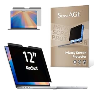 SenseAGE Magnetic Privacy Screen Filter for MacBook 12 Inch, Anti-Blue Light Glare Screen Protector, Laptop Privacy Filter, Compatible with MacBook 12 inch (A1534)
