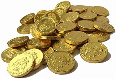 Large Milk Chocolate Gold Coins – 12 Ounce (3/4 LB) (Approximately 45 Pieces)