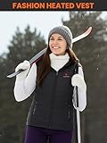 Thermo Beast Heated Vest for Women with Battery Pack Included, Electric Rechargeable Warming Winter Vests for Work & Outdoor (US, Alpha, Medium, Regular, Regular, Polyester, Black)