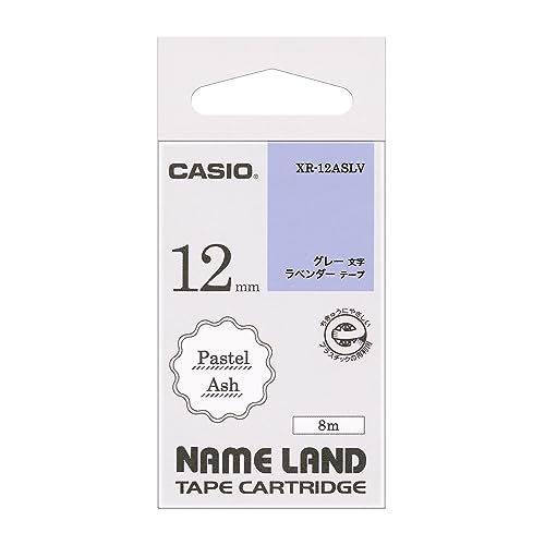（まとめ）カシオ NAME LANDパステルアッシュテープ 12mm ラベンダー/グレー文字 XR-12ASLV 1個【×5セット】 個性的なカラーのテープで整理・整頓を楽しく 名前を付けるだけでなく、心にも色を添える新しい道具 送料無料 41i7Lww-5KL.jpg