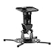PureMounts Beamer Deckenhalterung Spider-Plus-B - 25 grad neigbar und 360 grad drehbar, 220mm Deckenabstand,(15kg), Lochabstand 180-310mm, schwarz
