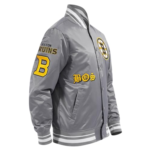 Image of Pro Standard Mens NHL Old English Satin Jacket