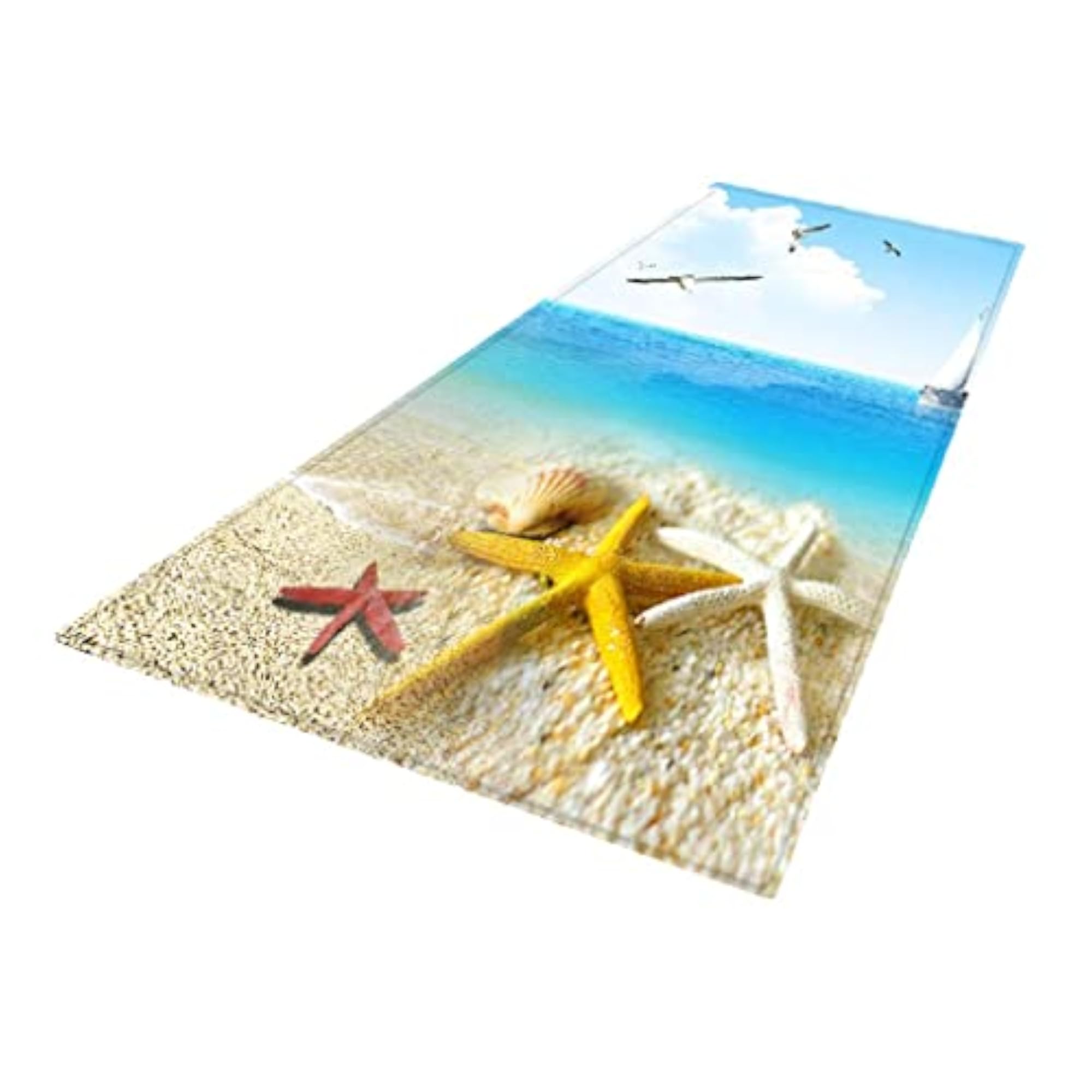 Printed Bathroom Non-Slip Area Rug