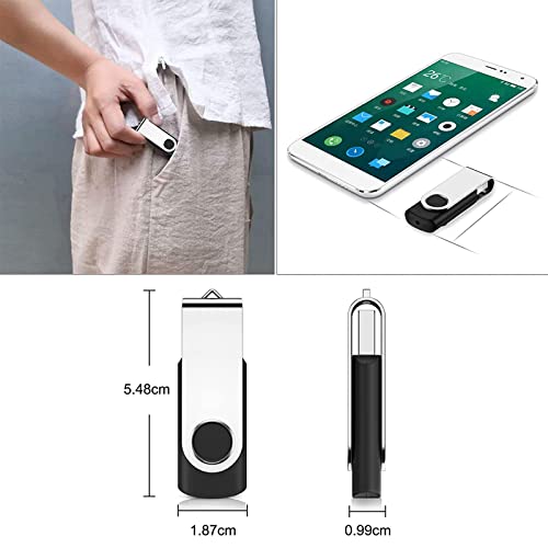 AreTop 16GB USB Stick 3 Stück mit USB Memory Stick Tasche, High Speed Speicherstick 2.0 zur Datenspeicherung(schwarz/blau/weiß)