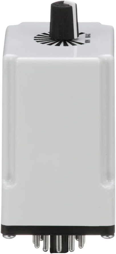 Schneider Electric Square D Timer Relay, Type JCK, Plug in, Off Delay, Adjustable Time, 0.6 to 60 Seconds, 10A, 240 VAC, 120 VAC/110 VDC