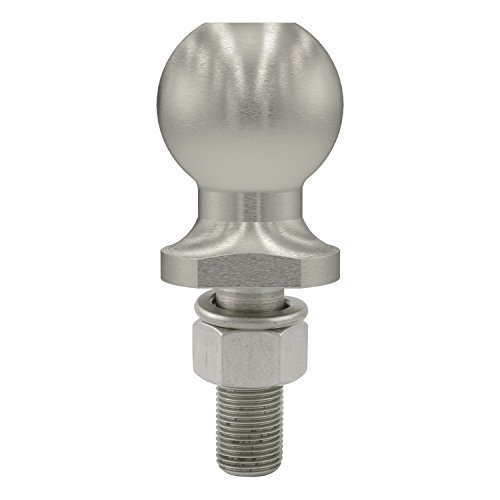 CURT 40052 Stainless Steel Trailer Hitch Ball, 3,500 lbs, 2-Inch Diameter, 3/4 x 2-1/8-Inch Shank