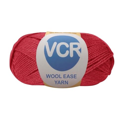 Image of VCR Red Wool Ease Yarn, 100 Grams Hank, 260 Meters Length, 100% Wool Ball for Crochet and Knitting, Suitable for Mufflers, Scarves & cowls Pack of 1
