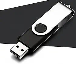 Pen drive USB de 64 GB, pen drive USB 2.0, pen drive de memória de alta capacidade para armazenamento e transferência de dados, preto