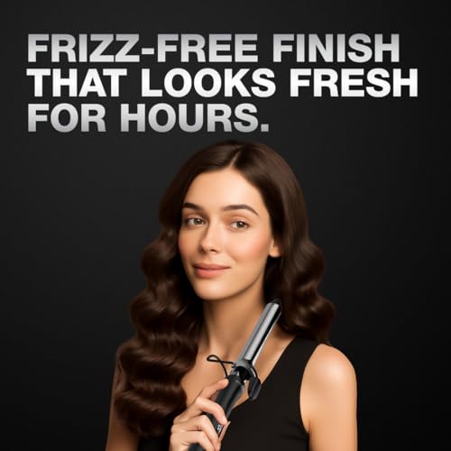 Image of IKONIC CURLING TONG- 28MM (BLACK) Hair Curler with 8 inch Titanium Barrel, Heat Ready Indicator, Comfortable Rubber Grip, Safety Stand and Salon Length Swivel Cord for quick Salon like finish