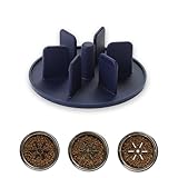 Pet Junkie Slow Feeder Insert for Dog Bowl, Interactive Anti-Choke Pet Mat to Slow Down Fast Eaters (Dark Blue, 5.75 inch Wide)