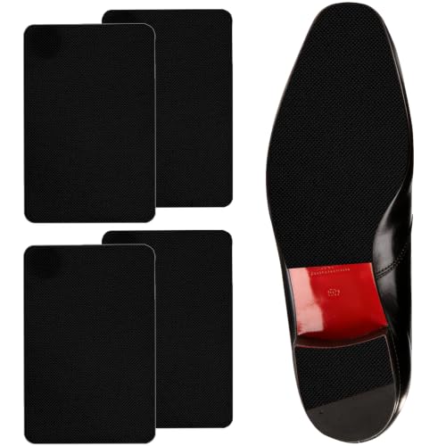 Image of Ashoesert Sole Protector for High Heels, Shoes Grips on Bottom of Shoes,Shoe Bottom Protectors Anti Slip Grips Self Adhesive Silicone Non Slip Shoe Pads(6.0 inchx4.0 inch,Black
