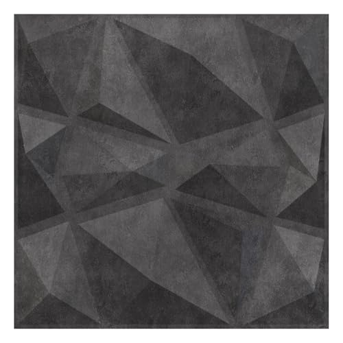 Image of Kayra Decor PVC Wall Panel - PVC Diamond Design, Nexa Grey Color 19.7 inch X 19.7 inch (Pack of 18) - Covers 48.51 Sq. Ft.